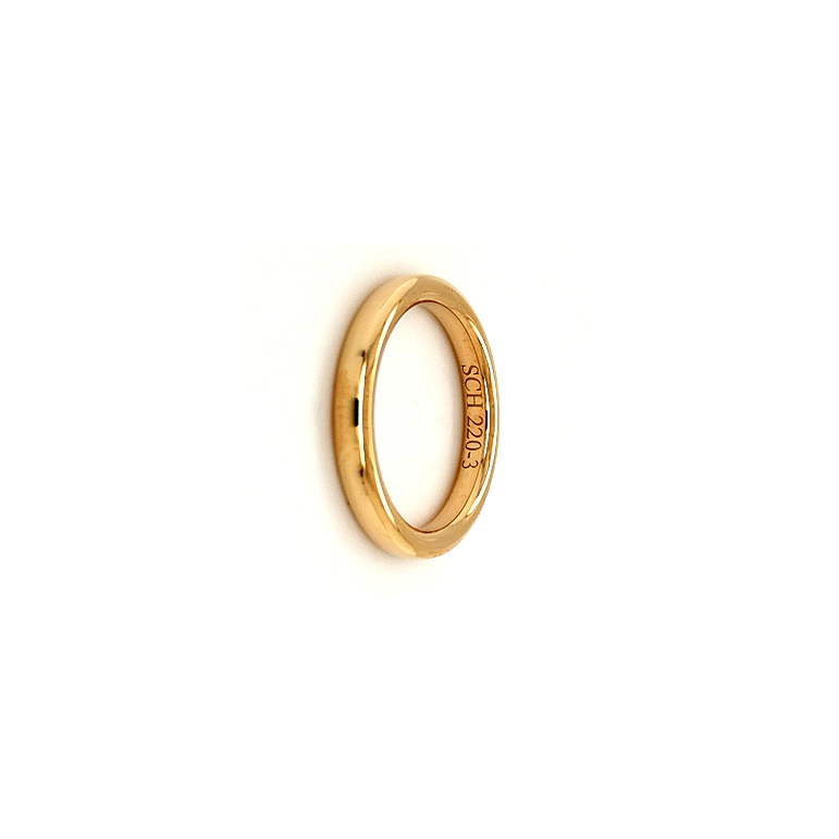 Klassisk ring 220-3mm rödguld Klassisk ring 220-3mm rödguld