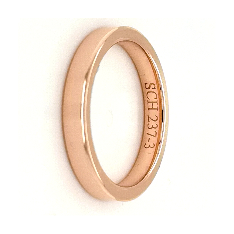 Modern ring 237-3mm rosaguld Modern ring 237-3mm rosaguld