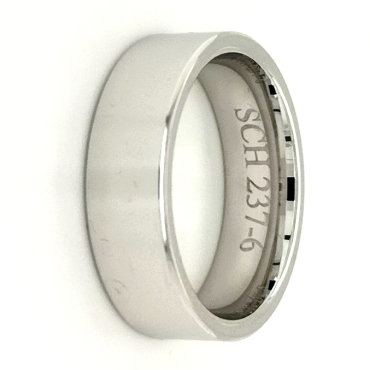 Modern ring 237-6mm vitguld