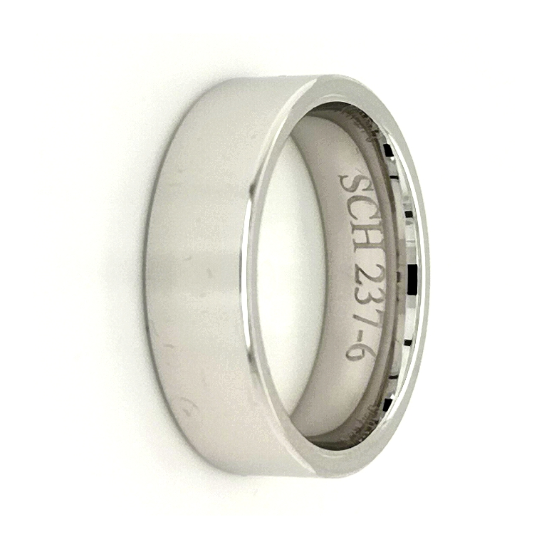 Modern ring 237-6mm vitguld Modern ring 237-6mm vitguld