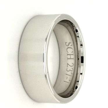 Modern ring 237-7mm vitguld