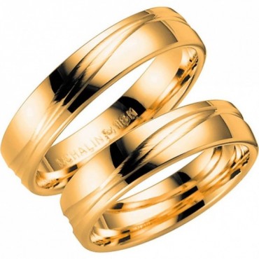 Schalins Verdi Röd & Vitguld 5 mm