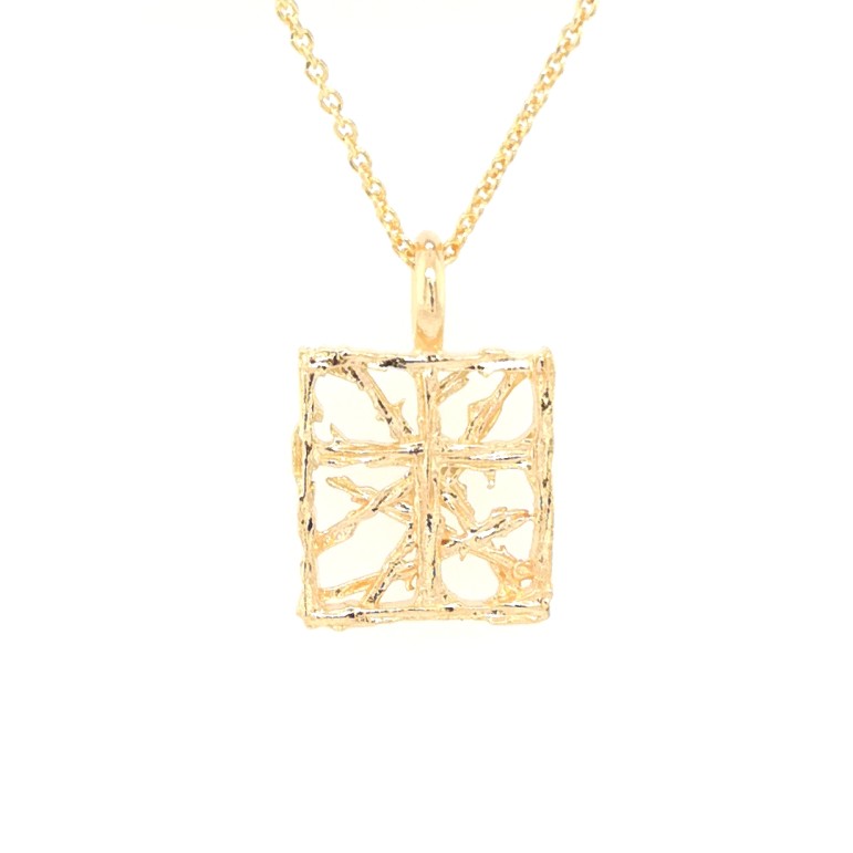 Guld kors med kedja i 14k design Eelis Aleksi