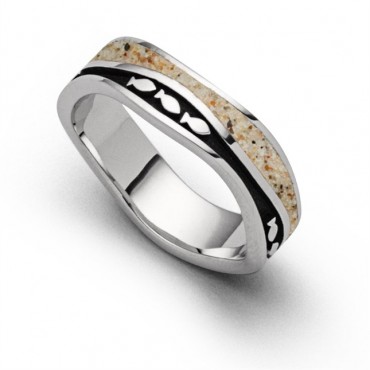 Silver ring svart
