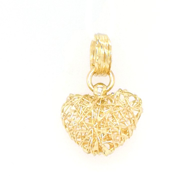 Guld hjärta 18k tråd