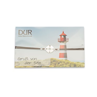 Armband "Kompassrose" Elastik blau