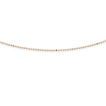 Kette "Kugel, geschliffen" 1,8 mm vergoldet