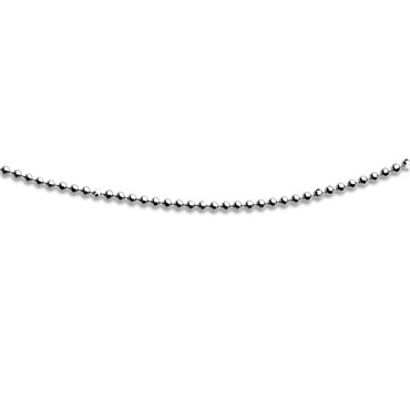 Kette "Kugel, geschliffen, rhodiniert" 1,8 mm