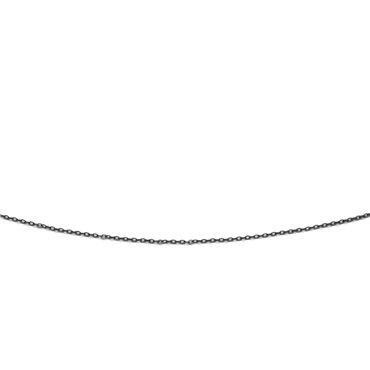 Kette"Anker geschliffen" fein 40+5 cm rhuteniert