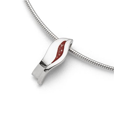 Kette "Silberschweif" Koralle