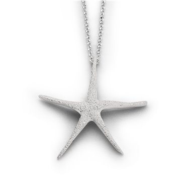 Kette "Seestern, gefrostet"
