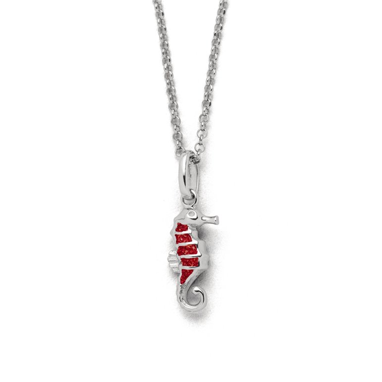 Kette "Seepferd" Koralle