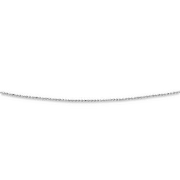 Kette "Kugel, geschliffen, rhodiniert" 1,2 mm