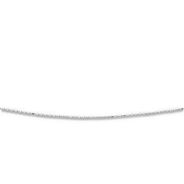 Kette "Kugel, geschliffen, rhodiniert" 1,5 mm