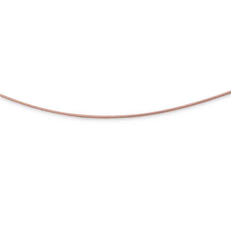 Kette "Omega, dünn" 42 cm, rosé