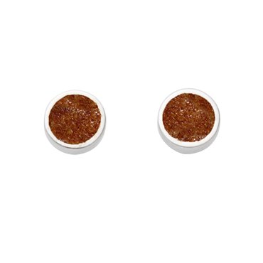 Ohrstecker "kleiner Sandkuss" Bernstein