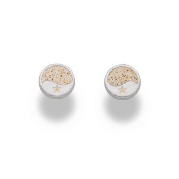 Ohrstecker "Welle/Seestern" Strandsand