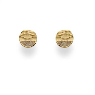Ohrstecker ''Ebbe & Flut" 585/- Gelbgold