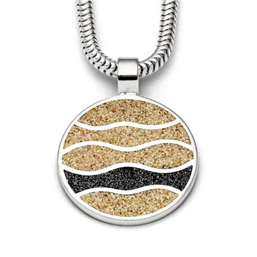 Anhänger "Ebbe & Flut" Lavasand