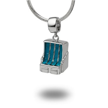 Anhänger "Strandkorb" Steinsand blau