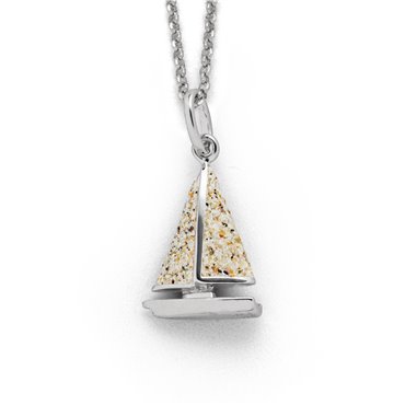 Anhänger "Segelboot" Strandsand