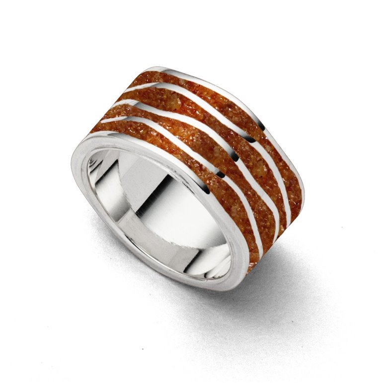 Bernsteinring "Ebbe & Flut"