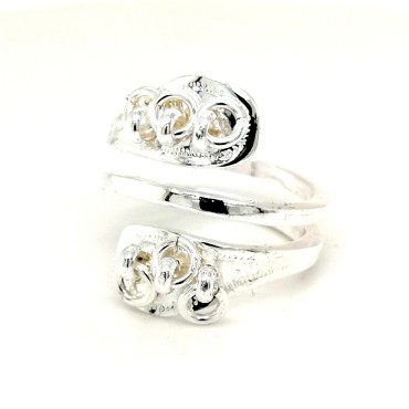 Jokkmokkringen silver ring gjord av jokkmokkstenn