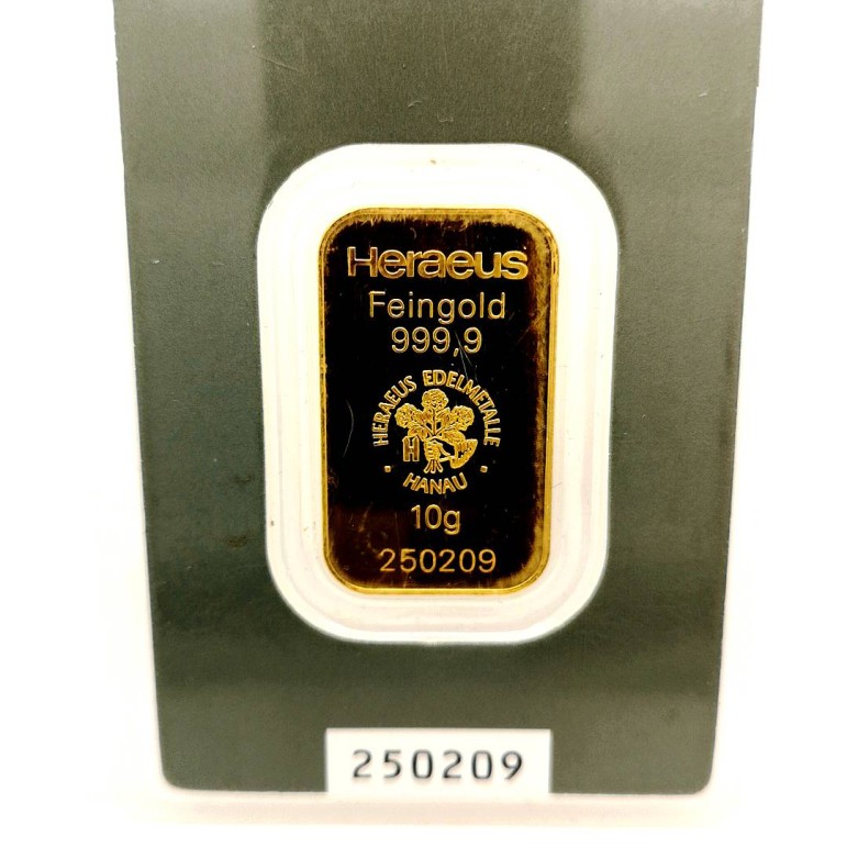 Heraeus 10g guld
