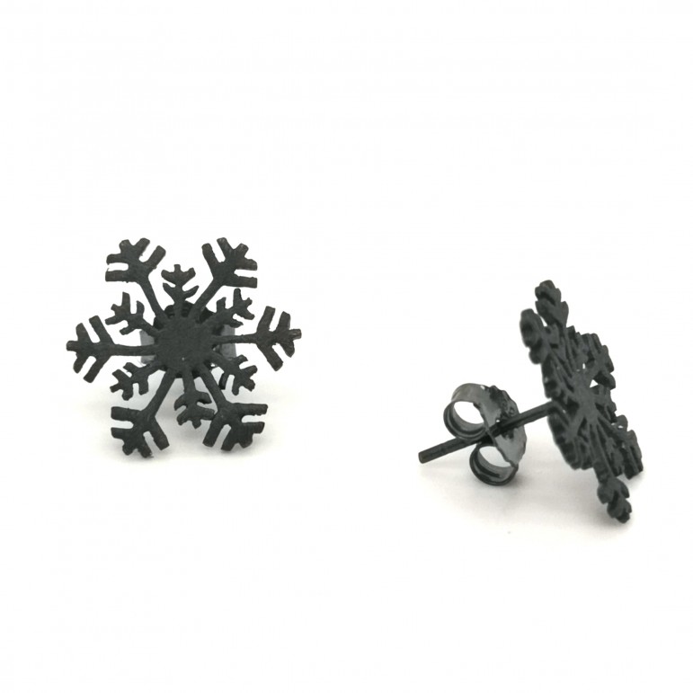Ett par snö örhängen Ett par snö örhängen