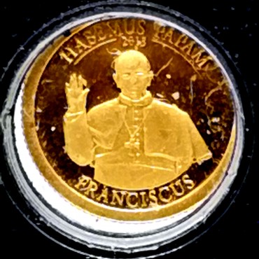 Påven 24k 0,5g guld