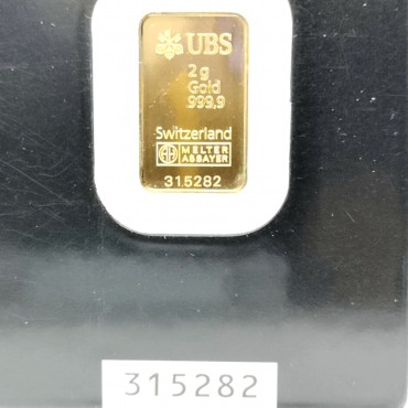 UBS 999 24k guldtacka