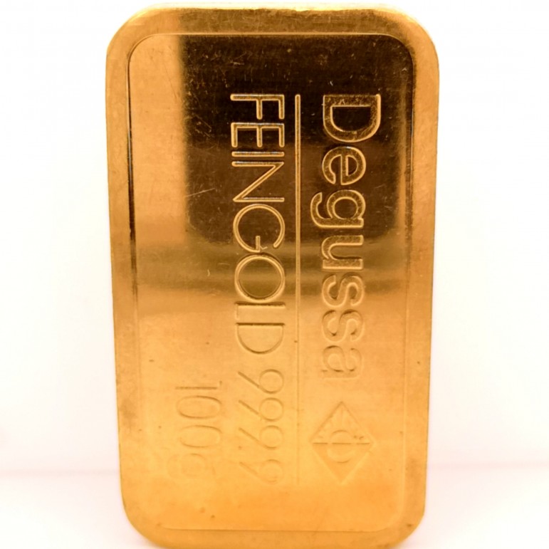 Degussa 100g 999 gold