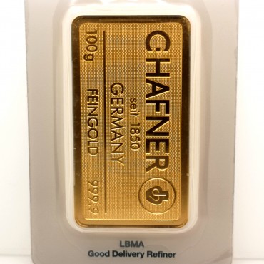 Chafner 999 100g guld tacka