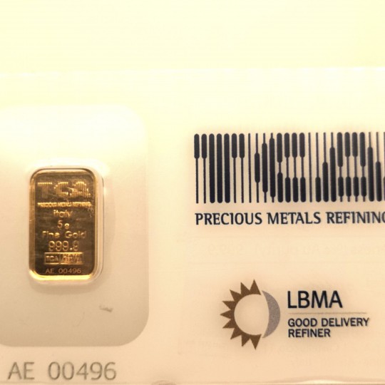 TCA goldbar 24k 999 gold