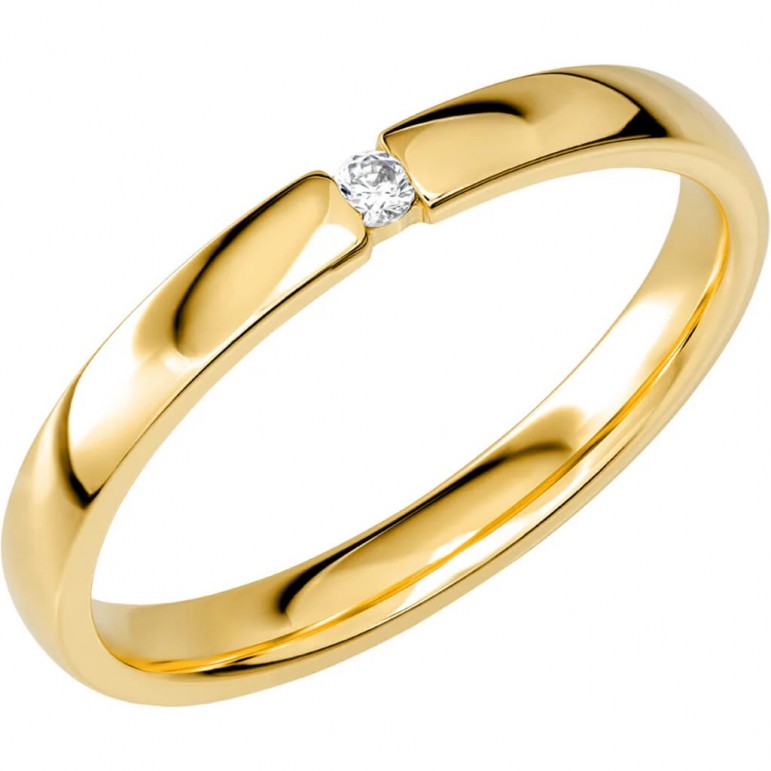 Gult guld 18k schalins ring  sign of love Gult guld 18k schalins ring  sign of love