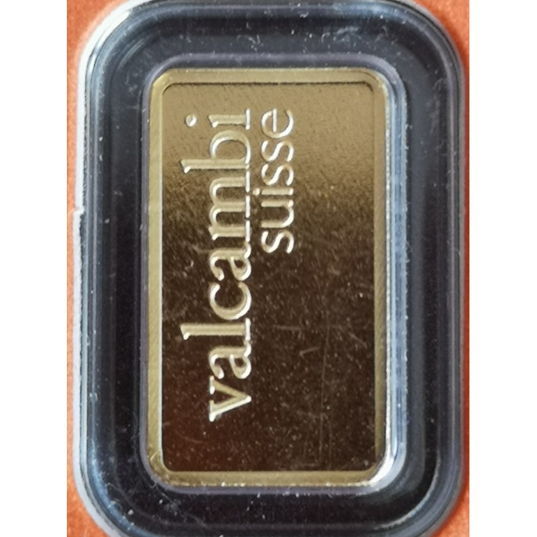 Baksida Valcambi  1g 999 24k guld