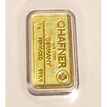 Framsidan 1g CHAFNER 999 24k guld