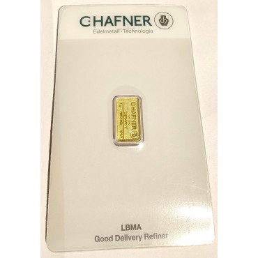 Framsidan 1g CHAFNER 999 24k guld