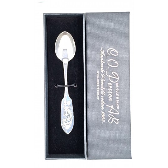 Kaffesked etui för silverbestick