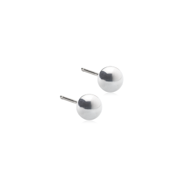 Titan örhängen silver pärla