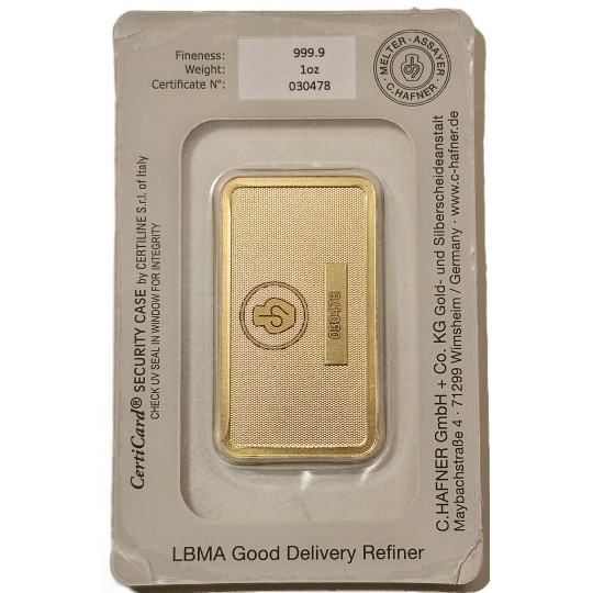 Certifikat 31,1g chafner 24k