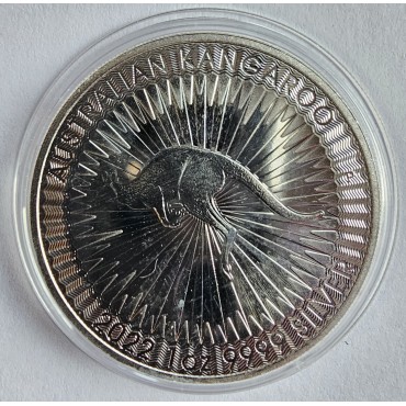 Kängru 1OZ Australien Investering silver– Silvermynt 999