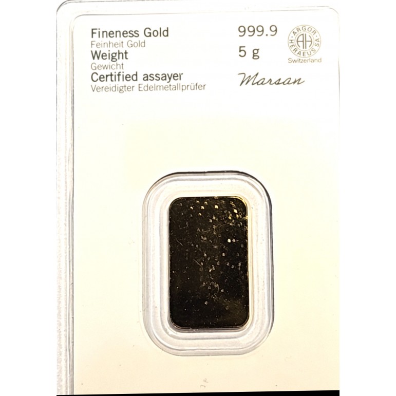Heraeus 5g goldbar 24k